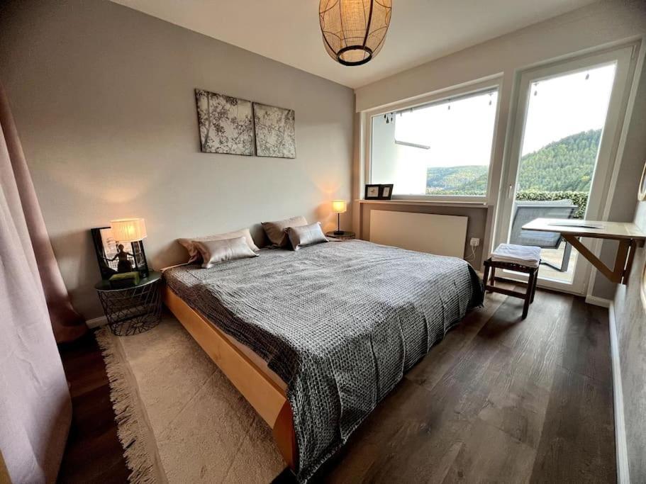 Wohnen Im Schwarzwald Mit Panoramablick Daire Bad Herrenalb Dış mekan fotoğraf